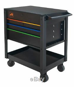 Heavy Duty Tool Box Cart, Professional Work Bench with Four Drawers Screwdrives