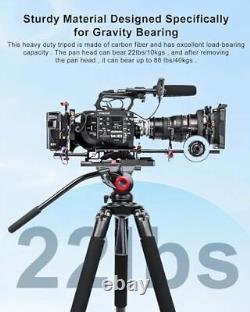 Heavy Duty Video Tripod, Aluminum Tripod for Camera, Professional Shooting 701A