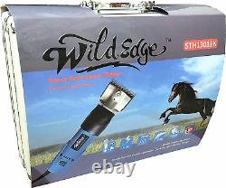 Horse Clipper, Heavy-Duty Light-Weight Professional Equine Grooming Kit for Hors