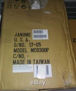 Janome MC-6300P Professional Heavy-Duty Computerized Sewing Machine READ