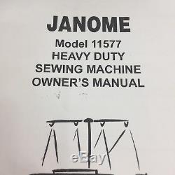 Janome Serger 11577 Sewing Machine Heavy Duty Professional Serging Machine