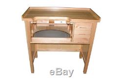 Jewelers Work Bench Professional Heavy Duty Solid Wood Metal Work Pan 3 Drawer
