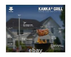 Kanka Grill Professional Rotisserie Style Cooking. Heavy Duty Motor. Battery