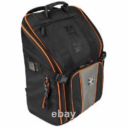Klein 55655 21 Pockets Tradesman Pro Heavy Duty Tool Station Backpack with Light