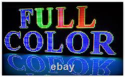 LED SIGN FULL COLOR PC Programmable + WIFI 10mm Outdoor 50 X 75 US Factory