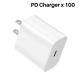 Lot Pd 20w Usb-c Power Adapter Fast Wall Charger Cube For Iphone Android Phone