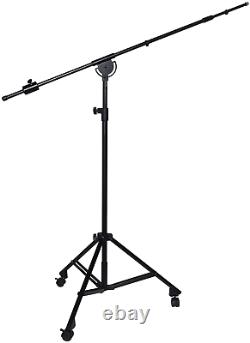 LyxPro Professional Microphone Stand Heavy Duty 90 Studio Overhead Boom Stand w