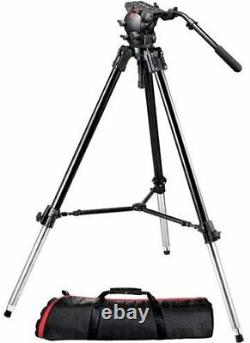 Manfrotto 526 Professional Fluid Video Head with 528XB Heavy Duty Tripod & Bag