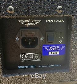 Motion Sound Pro145 Keyboard/Guitar Amp w heavy duty flight case & built in Mics