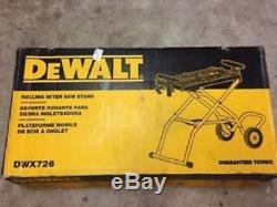 NEW DEWALT DWX726 Rolling Miter Saw Stand Heavy Duty Adjustable Professional