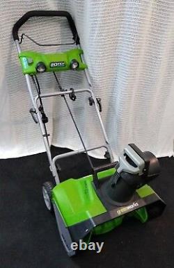 NEW Green Works Pro Electric Snow Blower 120Volt 20 13AMP 2600202