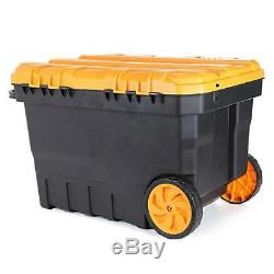 NEW Tough Heavy Duty Professional Rolling Tool Storage Box Chest Tote On Wheels