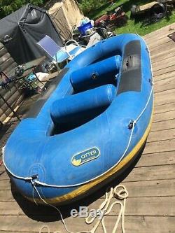 NRS OTTER 12 FT, 120, HEAVY DUTY PRO. WHITE WATER RAFT With EXTRAS, NEVER PATCHED