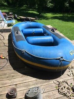NRS OTTER 12 FT, 120, HEAVY DUTY PRO. WHITE WATER RAFT With EXTRAS, NEVER PATCHED