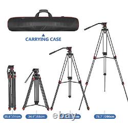 Neewer Professional Heavy Duty Aluminum Alloy Video Tripod 78.7in for Camera