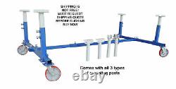 New Best Value Professional 3000 LBS. Adjustable Auto Body Cart Dolly Stand