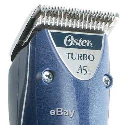 New Oster A5 Turbo 2-Speed Professional Animal Clipper Pro Heavy Duty Blue