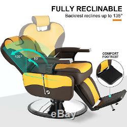 New Pro Hydraulic All Purpose Barber Chair HeavyDuty Reclining Salon Spa Shampoo
