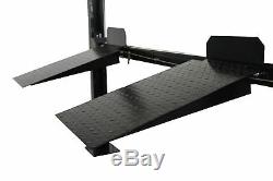 New Pro Lift 8000 Lb 4-Post Heavy Duty Storage Storage Lift withCasters & Trays