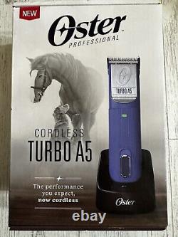 Oster Pro Cordless Turbo A5 Detachable Blade Animal Clipper 78005-210 Pet Dog
