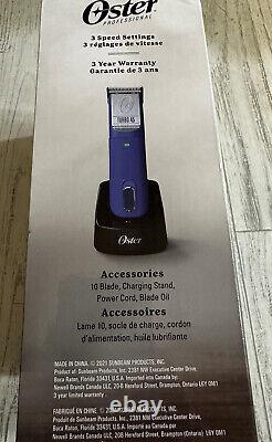 Oster Pro Cordless Turbo A5 Detachable Blade Animal Clipper 78005-210 Pet Dog