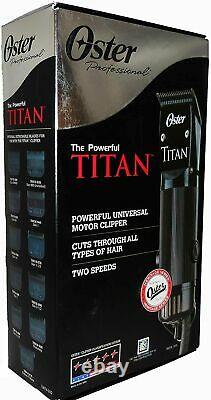 Oster TITAN 2 Speed Heavy Duty Professional Hair Clipper with Detachable Blade