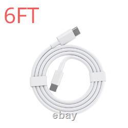 PD Fast Charger USB-C to iPhone Cable 3/6FT For Apple 13 12 11 Pro Max Cord LOT