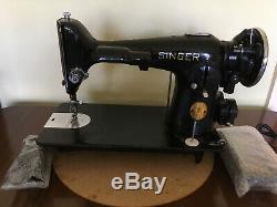 PROFESSIONALLY SERVICED 1938 Singer 201 Heavy Duty Sewing Machine, Industrial