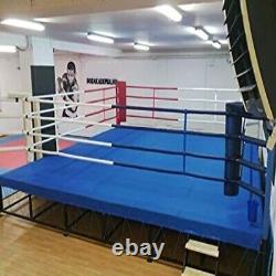 PROFESSIONAL BOXING RING MAT HEAVY DUTY CANVAS COVER MMA JUDO 10 FT Jet Blue
