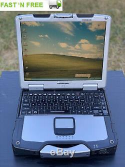 Panasonic Toughbook Rugged 500 GB HDD Laptop Office Windows XP SP3 Touch Screen