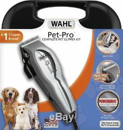 Pet Professional Thick Hair Complete Heavy Duty Dog Fur Grooming Clipper Kit Set