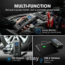 Portable V2000PRO Battery Booster Pack Charger Power Jump Starter Box Heavy Duty