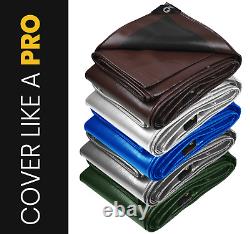 ProTarp Extra Heavy Duty 16 Mil Waterproof Tarp for Roof, Camping, Patio, Pool