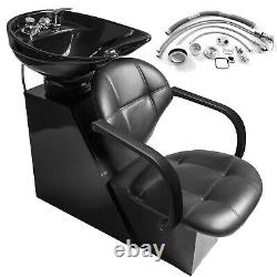Pro Backwash Unit Shampoo Bowl Barber Salon Chair Basin HairWashing Sink Station
