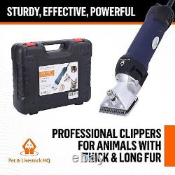 Pro Dog Grooming Clippers for Thick Coats Heavy-Duty Large Dog Shaver Set