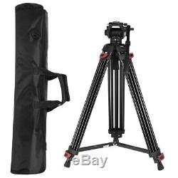 Pro Heavy Duty 71 inch DV Video Camera Tripod Stand Fluid Pan Ball Head Kit Bag