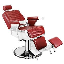 Professional Barber Chair Hydraulic Heavy Duty Salon Shaving Styling Equipment