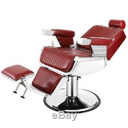 Professional Barber Chair Hydraulic Heavy Duty Salon Shaving Styling Equipment