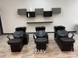 Professional Beauty Salon Backwash Barber Chair Sink Bowl Shampoo Station Unit