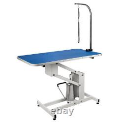 Professional Blue Hydraulic Grooming Table Adjustable and Heavy Duty