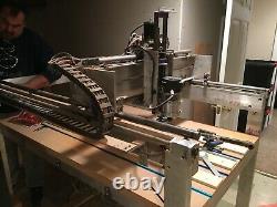 Professional CNC router Heavy Duty aluminum table with built-in sawdust vacuum