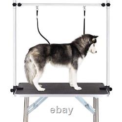 Professional Dog Pet Grooming Table Adjustable Heavy Duty WithArm&Noose& Mesh Tray