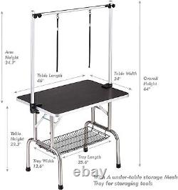 Professional Dog Pet Grooming Table Large Adjustable Heavy Duty Portable