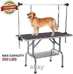 Professional Dog Pet Grooming Table Large Adjustable Heavy Duty Portable wArm &