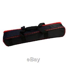 Professional Fluid Pan Head Video Camera Tripod Heavy Duty Kit with 2 Mounts & Bag