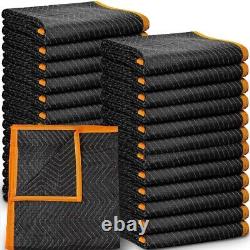Professional-Grade Heavy-Duty Moving Blankets Oversized Durable 24 Pack