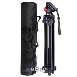 Professional Heavy Duty 72 DV Video Camera Tripod Stand withFluid Pan Head Kit