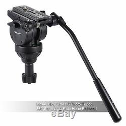 Professional Heavy Duty Camcorder Camera Tripod Stand with Fluid Head For Camera