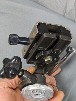 Professional Heavy Duty Gitzo Camera Tripod Pan Tilt Head Gitzo Top Plate Glued