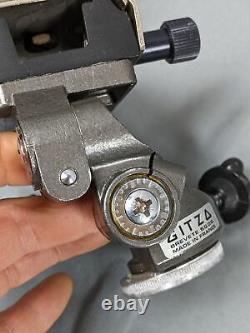 Professional Heavy Duty Gitzo Camera Tripod Pan Tilt Head Gitzo Top Plate Glued